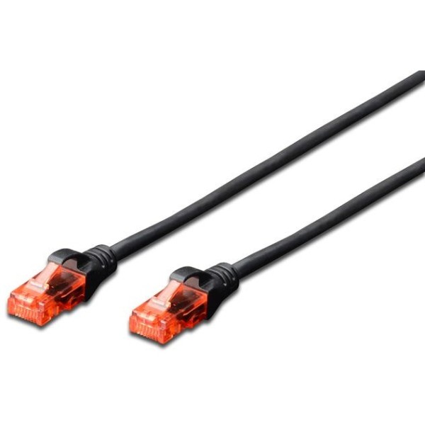 Фото - Кабель патч-корд Digitus CAT 6 UTP 1 м Black (DK-1612-010/BL)